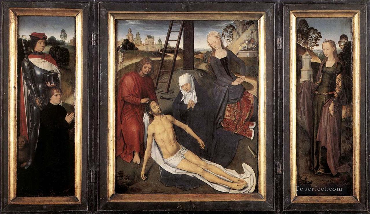 Triptych of Adriaan Reins 1480 Netherlandish Hans Memling Oil Paintings
